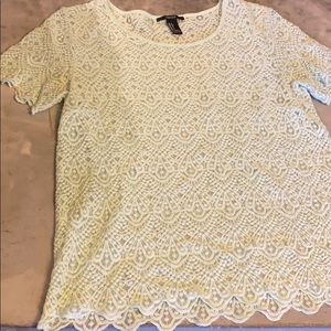 Gorgeous Mint Green Lace Short Sleeve Top